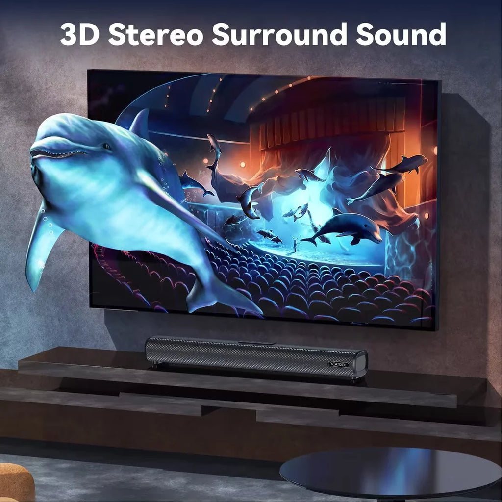 Transform Your Home Entertainment with the VEAT00L S20L Sound Bar - Immerse in 3D Surround Sound, 50W Power, and Multiple Connectivity Options!