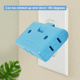 Transform Your Power Access with the 3-Port 180 Degree Rotatable US Plug Socket Converter - Perfect for Travel and Home Use!