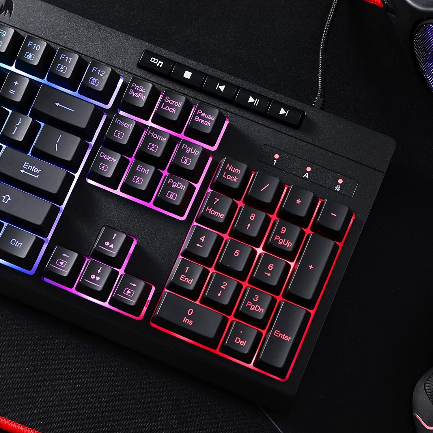 K512 Shiva RGB Backlit Gaming Keyboard - Experience Ultimate Control with Quiet Mechanical Feel, Multimedia Keys, and Customizable Lighting!