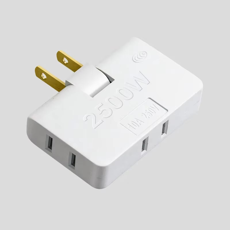 Transform Your Power Access with the 3-Port 180 Degree Rotatable US Plug Socket Converter - Perfect for Travel and Home Use!