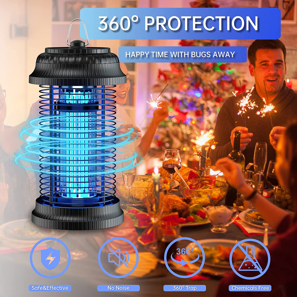 Powerful 4200V Electric Bug Zapper - Ultimate Mosquito Control for Indoor & Outdoor Spaces