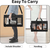 Comfortable and Safe Pet Travel Carrier - Soft-Sided, Airline Approved Bag for Cats and Small Dogs (Up to 17 lbs), Collapsible and Durable for Easy Travel