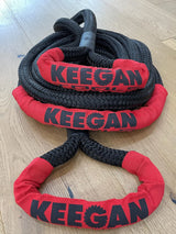 KEEGAN TOOLS 1.25"X30' Kinetic Energy Recovery Rope 46000 Lbs Tow Rope Carry Bag