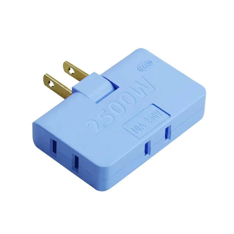 Transform Your Power Access with the 3-Port 180 Degree Rotatable US Plug Socket Converter - Perfect for Travel and Home Use!