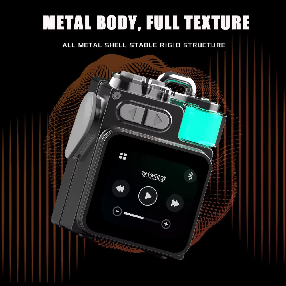 Wireless Portable Bluetooth Speaker with Metal Design, LED Display, and RGB Subwoofer Support