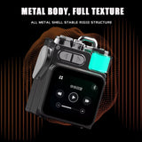 Wireless Portable Bluetooth Speaker with Metal Design, LED Display, and RGB Subwoofer Support