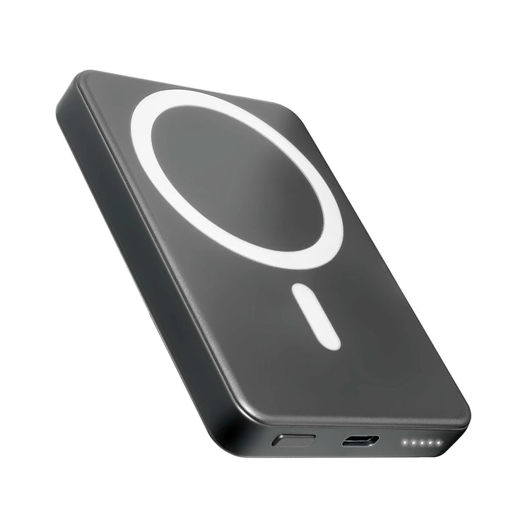 Power Up Anywhere: Xyst 5000mAh MagSafe Magnetic Wireless Power Bank with Foldable Stand