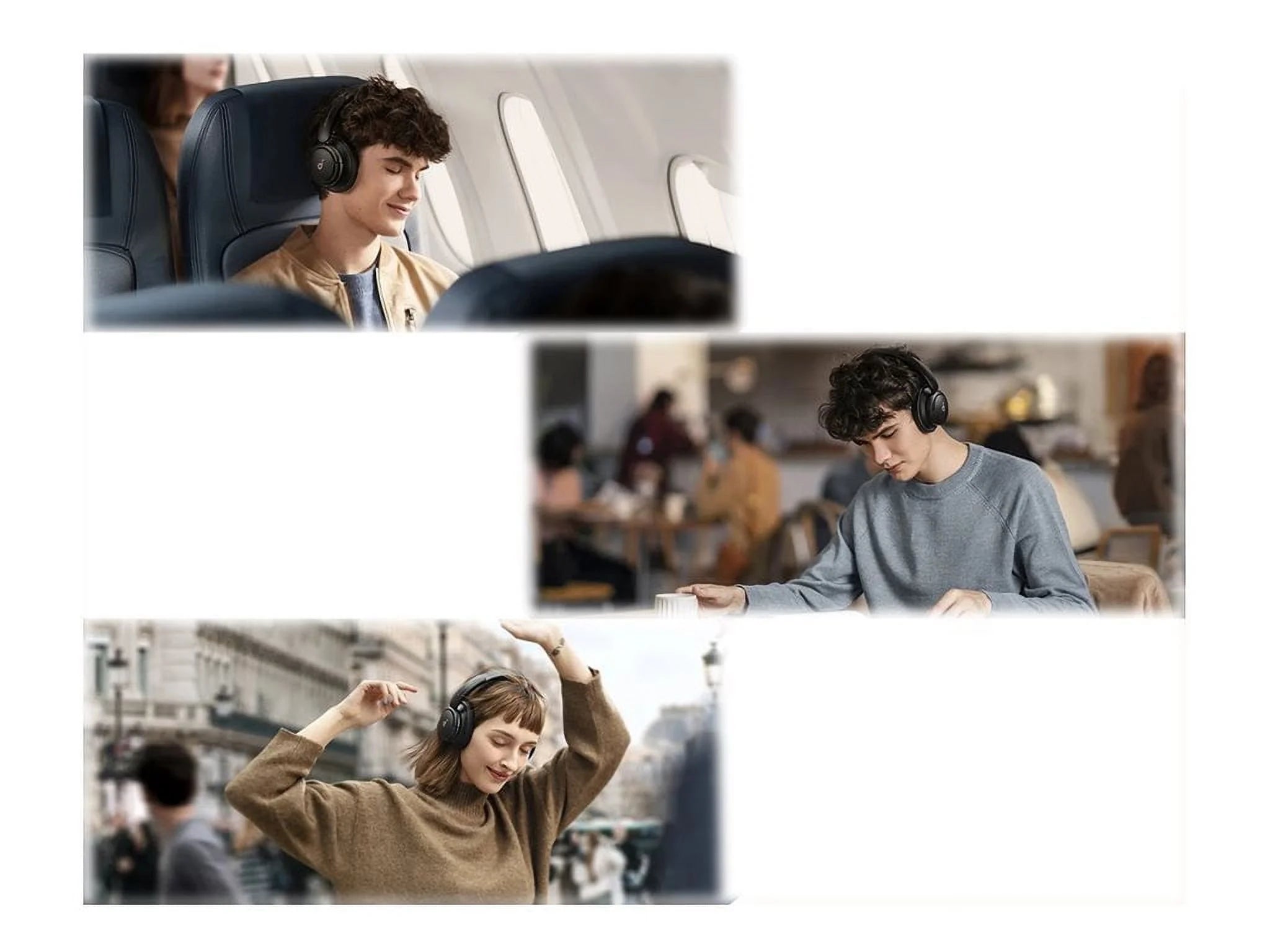 Experience Unmatched Sound Quality with Life Q30 Over-Ear Headphones - Advanced Multi-Mode Noise Cancelling in Sleek Black