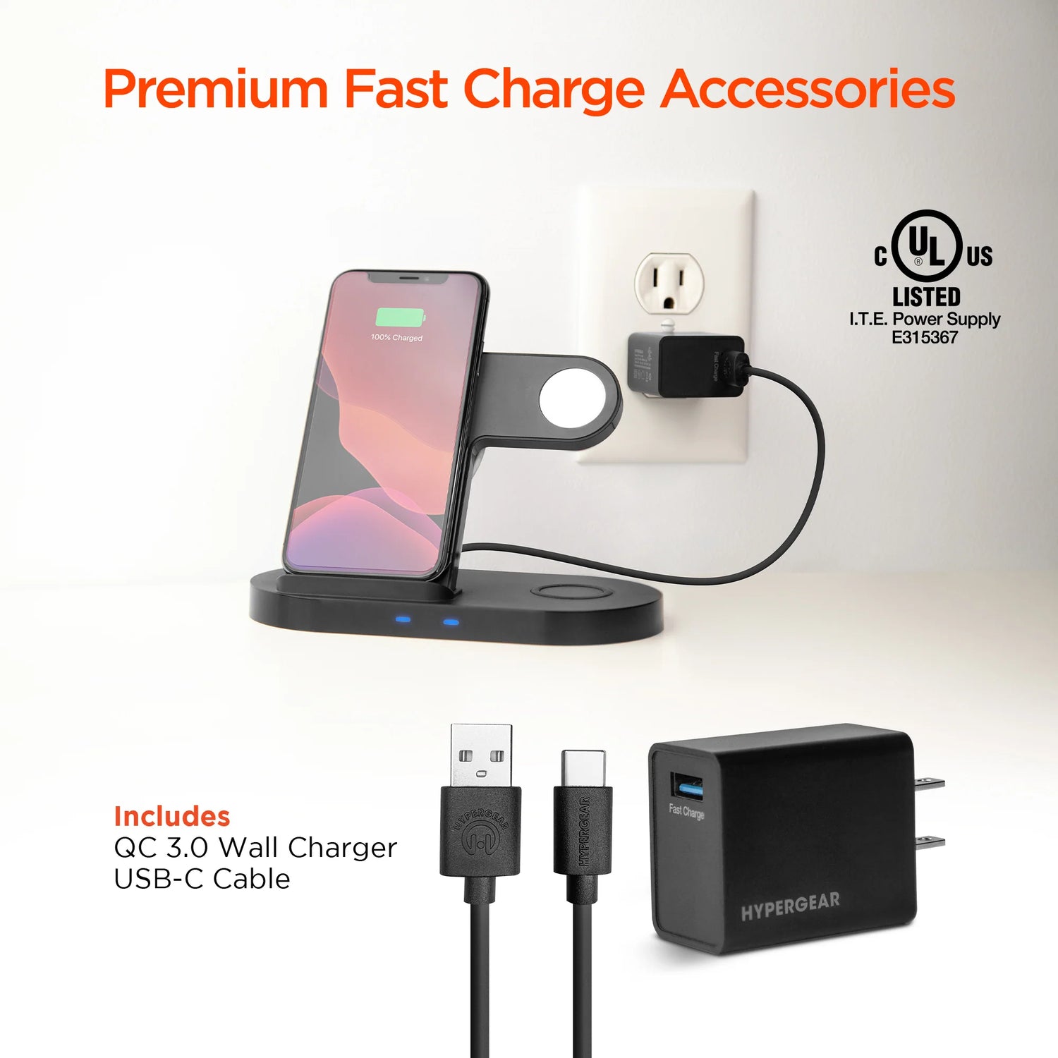 Ultimate Hypergear 3-In-1 Wireless Charging Dock: Charge All Your Devices Effortlessly!