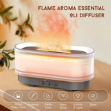 Air Humidifier Essential Oils Humidifiers Home Aroma Humidifier Flame Automatic Fragrance Diffuser with LED Light