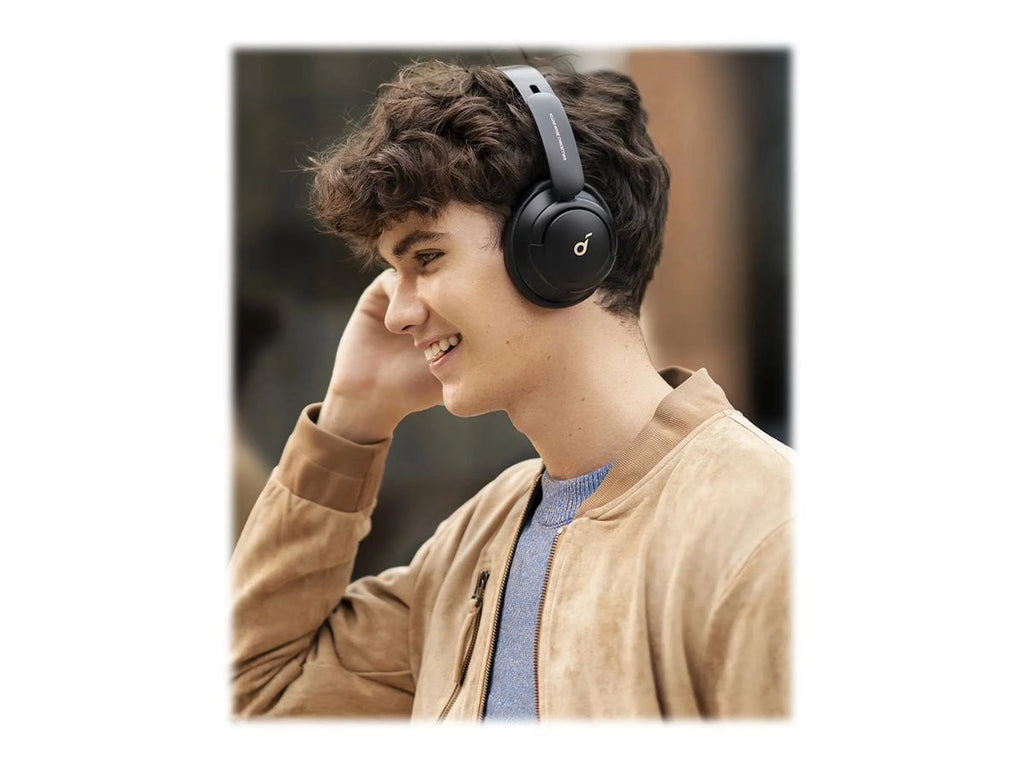 Experience Unmatched Sound Quality with Life Q30 Over-Ear Headphones - Advanced Multi-Mode Noise Cancelling in Sleek Black
