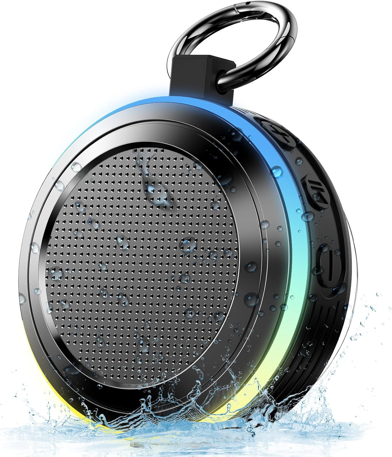 Experience Ultimate Sound Anywhere with Our IPX7 Waterproof Bluetooth Shower Speaker - Portable Mini Speaker with Subwoofer for Beach, Hiking, and Pool Parties!