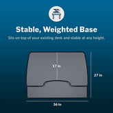 - desk Essential 36 - Two-Tier Standing Desk Converter for Monitor & Accessories - Height Adjustable Sit Stand Desk - Fully Assembled Monitor Riser for Home Office - 36" Wide, Black