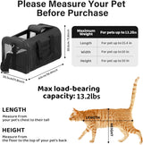 Comfortable and Safe Pet Travel Carrier - Soft-Sided, Airline Approved Bag for Cats and Small Dogs (Up to 17 lbs), Collapsible and Durable for Easy Travel