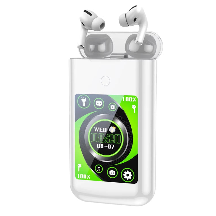 Experience the Ultimate in Versatility: FLLTF A98 BOX Bluetooth Wireless Earphones with Touch Screen Charging Case