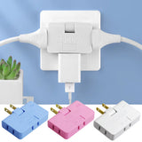 Transform Your Power Access with the 3-Port 180 Degree Rotatable US Plug Socket Converter - Perfect for Travel and Home Use!