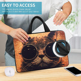 14 15 15.4 15.6 Inch Laptop Handle Bag Computer Protect Case Pouch Holder Notebook Sleeve Neoprene Cover Soft Carring Travel Case Laptop Sleeve Cat ICB-07