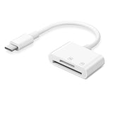 4-in-1 OTG Type-C Card Reader for SD and TF Memory Cards - Compatible with iPhone, PC, and Laptop, No App Required