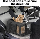 Comfortable and Safe Pet Travel Carrier - Soft-Sided, Airline Approved Bag for Cats and Small Dogs (Up to 17 lbs), Collapsible and Durable for Easy Travel
