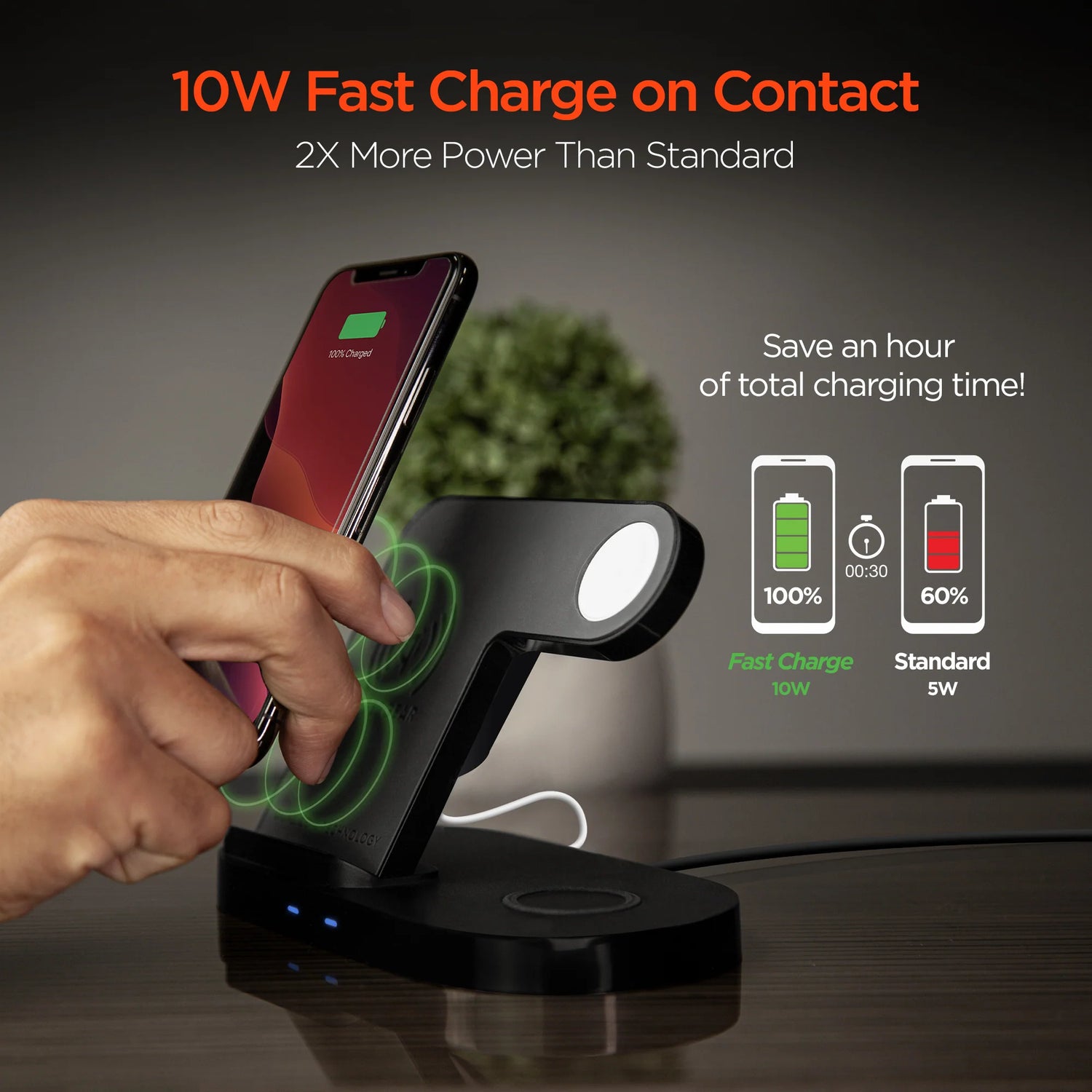 Ultimate Hypergear 3-In-1 Wireless Charging Dock: Charge All Your Devices Effortlessly!
