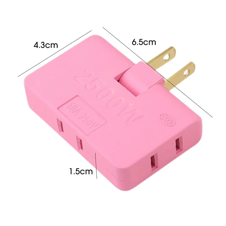 Transform Your Power Access with the 3-Port 180 Degree Rotatable US Plug Socket Converter - Perfect for Travel and Home Use!