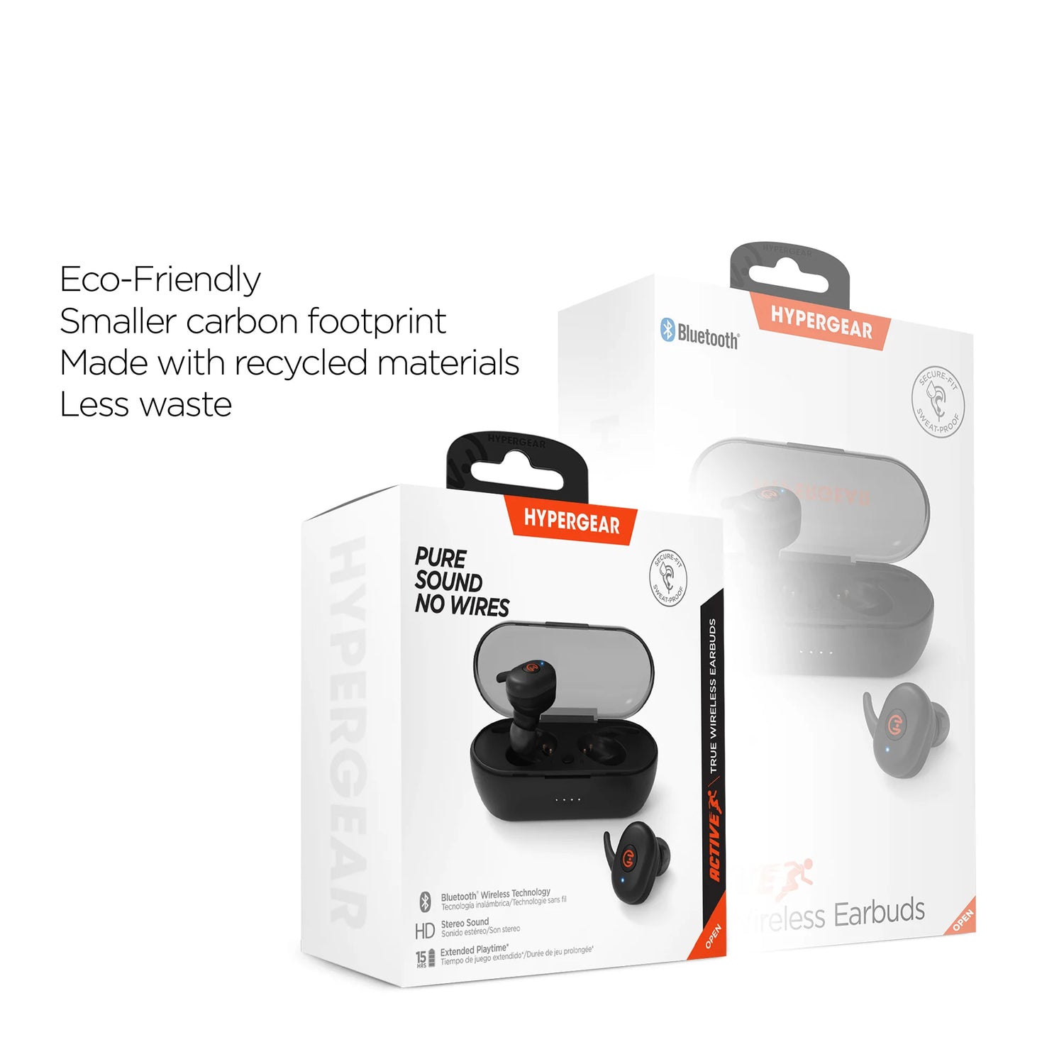 Experience Freedom with Hypergear Active True Wireless Earbuds - USB-C Connectivity for Ultimate Convenience