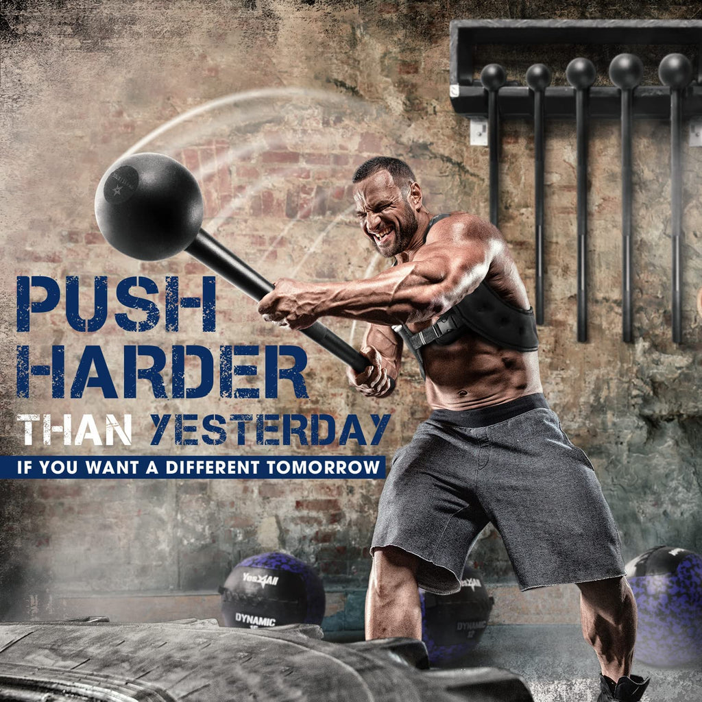 Elevate Your Strength Training with the Versatile Steel Mace Bell - Perfect for Full Body Workouts and Muscle Development