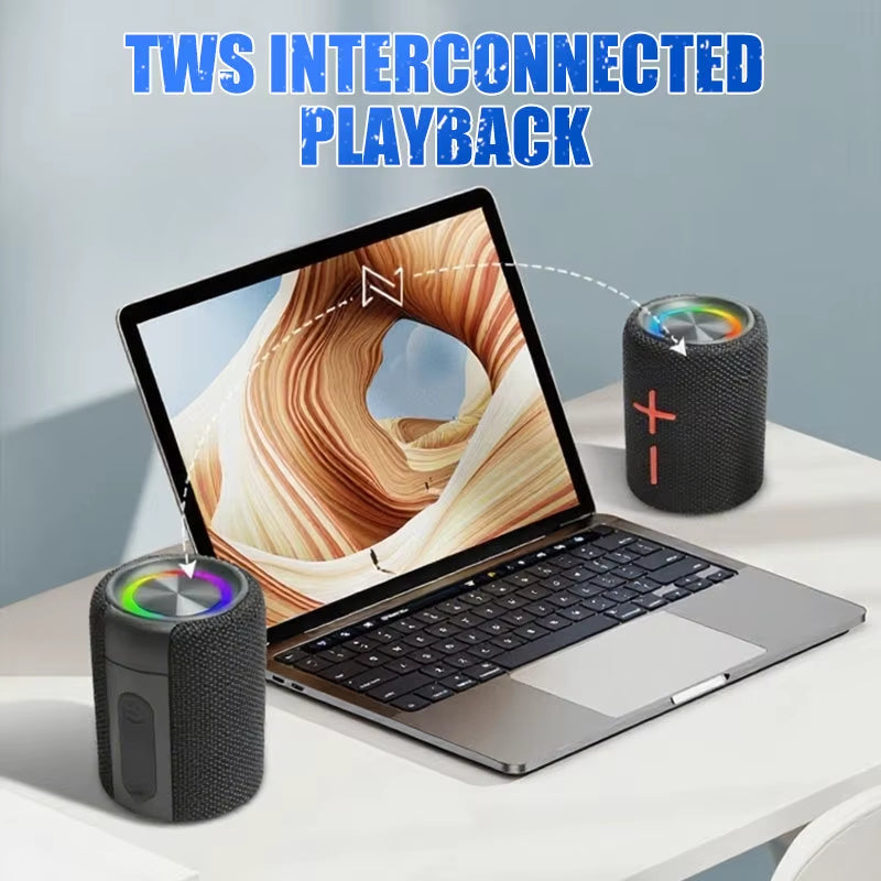 Transform Your Sound Experience with the 2-in-1 Magnetic Dual Splittable Bluetooth Speaker - 20W Powerful, IPX6 Waterproof, TWS HIFI Stereo