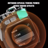 Wireless Portable Bluetooth Speaker with Metal Design, LED Display, and RGB Subwoofer Support