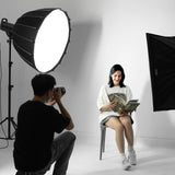 Transform Your Photography with the VEVOR 33" Parabolic Softbox - Quick Release, Easy Fold, and Portable Design