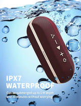 Experience Ultimate Sound with INSMY C30 Portable Bluetooth Speaker - IPX7 Waterproof, 20W Rich Bass, and 24-Hour Playtime for All Your Adventures!