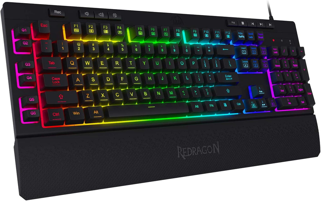 K512 Shiva RGB Backlit Gaming Keyboard - Experience Ultimate Control with Quiet Mechanical Feel, Multimedia Keys, and Customizable Lighting!
