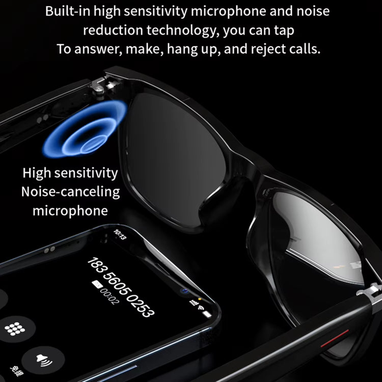 4K Smart AI Glasses 8MP Camera Recording Videos Photo Recognition Answer Translation BT Call Voice Assistant Control Smart Glass
