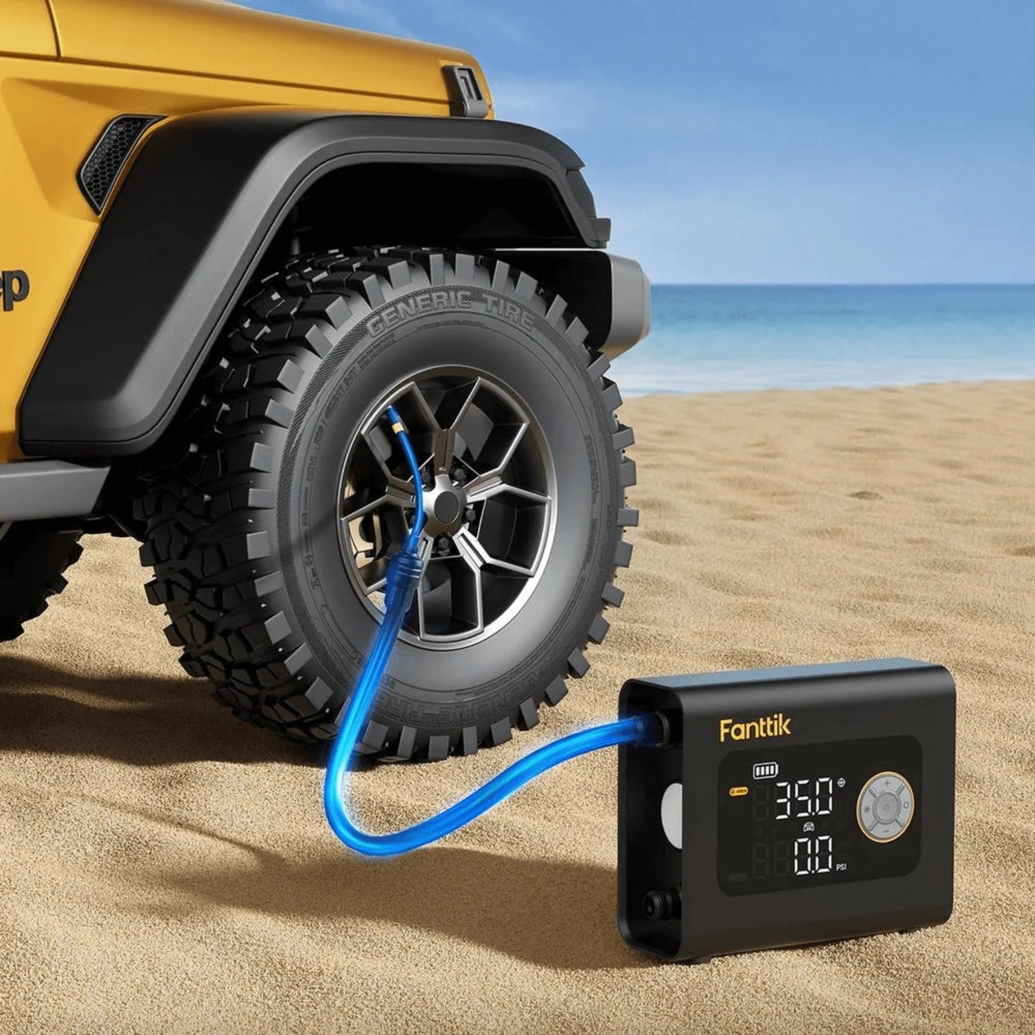 Fanttik S300 Cross Portable Air Inflator, Light, and Power Bank - Refurbished