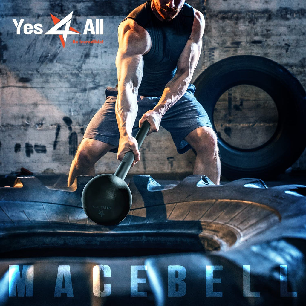 Elevate Your Strength Training with the Versatile Steel Mace Bell - Perfect for Full Body Workouts and Muscle Development