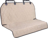Dog Seat Covers, Dog Backseat Cover Pet Bench Protectors with Anti-Slip Backing, Back Seats Cover Rear Seat Covers Car Seat Cover for Dogs, Heather Khaki, 46" L * 52" W