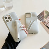 Silicone Soft Cover Case with Lip Gloss Holder for iPhone 11 to 16 Pro, Plus, Mini, Max, XS, XR, 6, 7, 8, and SE