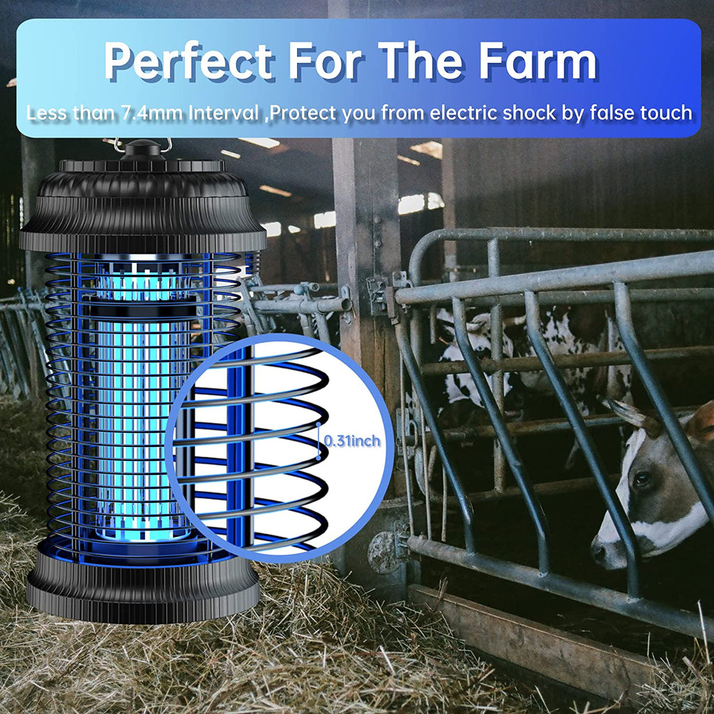 Powerful 4200V Electric Bug Zapper - Ultimate Mosquito Control for Indoor & Outdoor Spaces