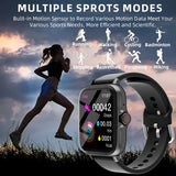Introducing the 1.83'' Waterproof Smart Watch: Your Ultimate Fitness Companion with Call and Message Features, Sleep Monitoring, and Activity Tracking for iPhone and Android Users!