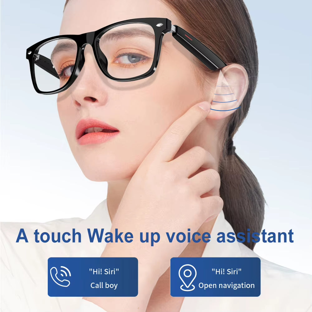 4K Smart AI Glasses 8MP Camera Recording Videos Photo Recognition Answer Translation BT Call Voice Assistant Control Smart Glass