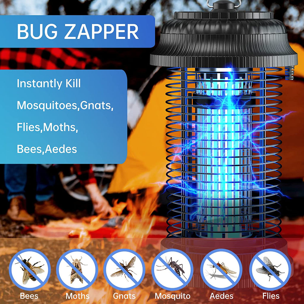 Powerful 4200V Electric Bug Zapper - Ultimate Mosquito Control for Indoor & Outdoor Spaces