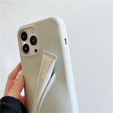 Silicone Soft Cover Case with Lip Gloss Holder for iPhone 11 to 16 Pro, Plus, Mini, Max, XS, XR, 6, 7, 8, and SE