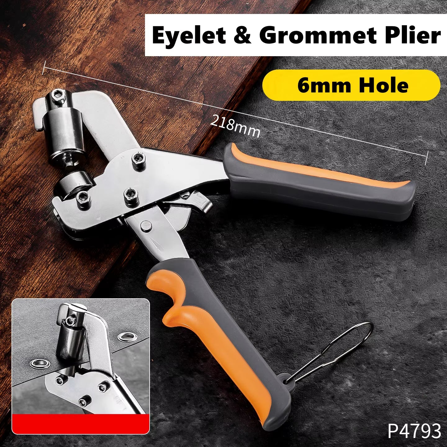 Unlock Your Creativity with the 6Mm / 10Mm Eyelet Pliers Kit - Perfect for Leather, Canvas, and DIY Projects!