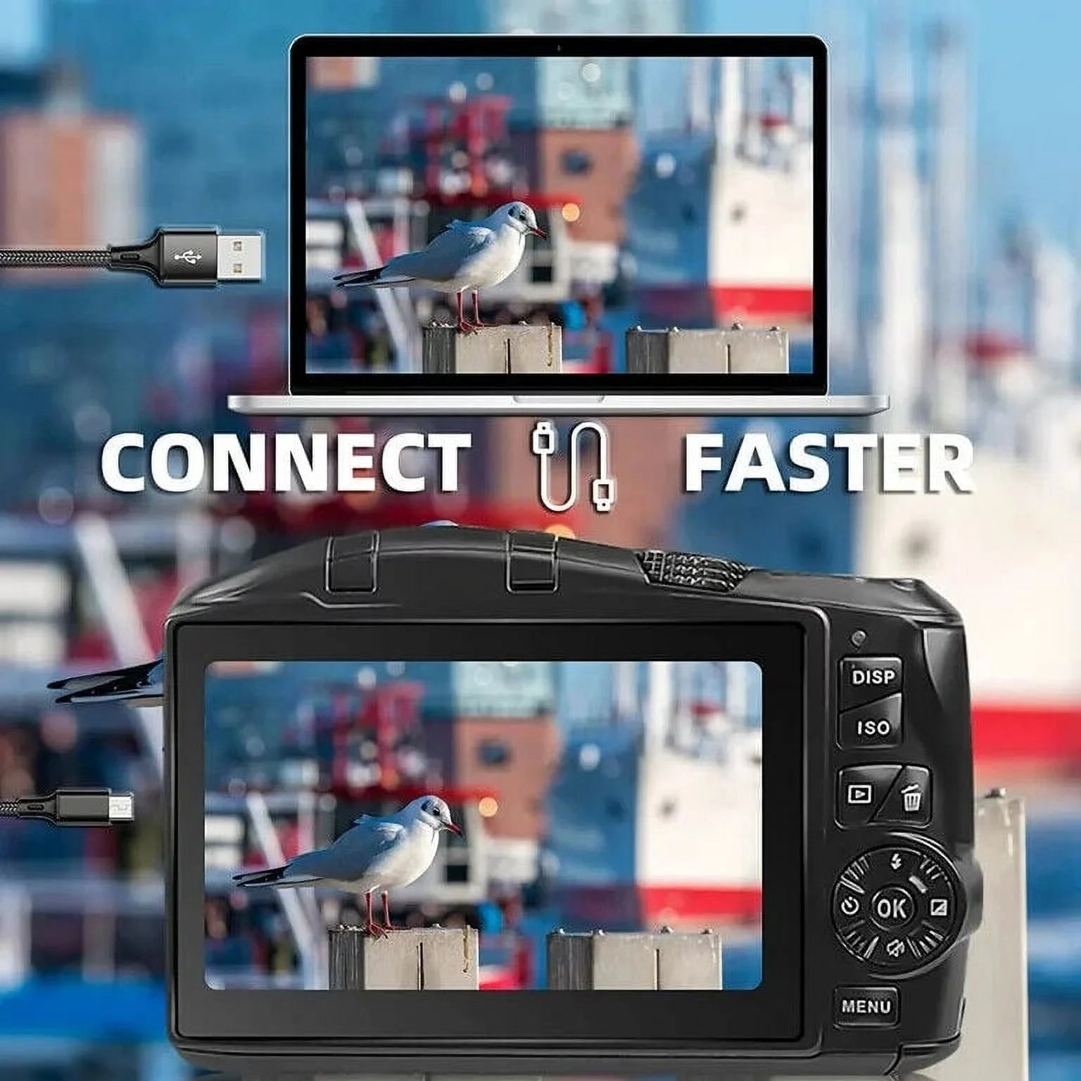 HHD 4K Video Camera 48MP Vlogging Camera